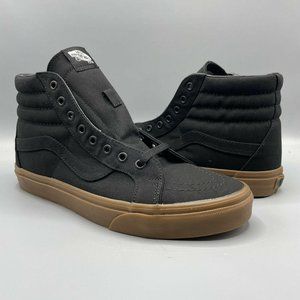Vans Sk8-Hi Reissue Canvas Skate Shoes Men's Black/Gum
